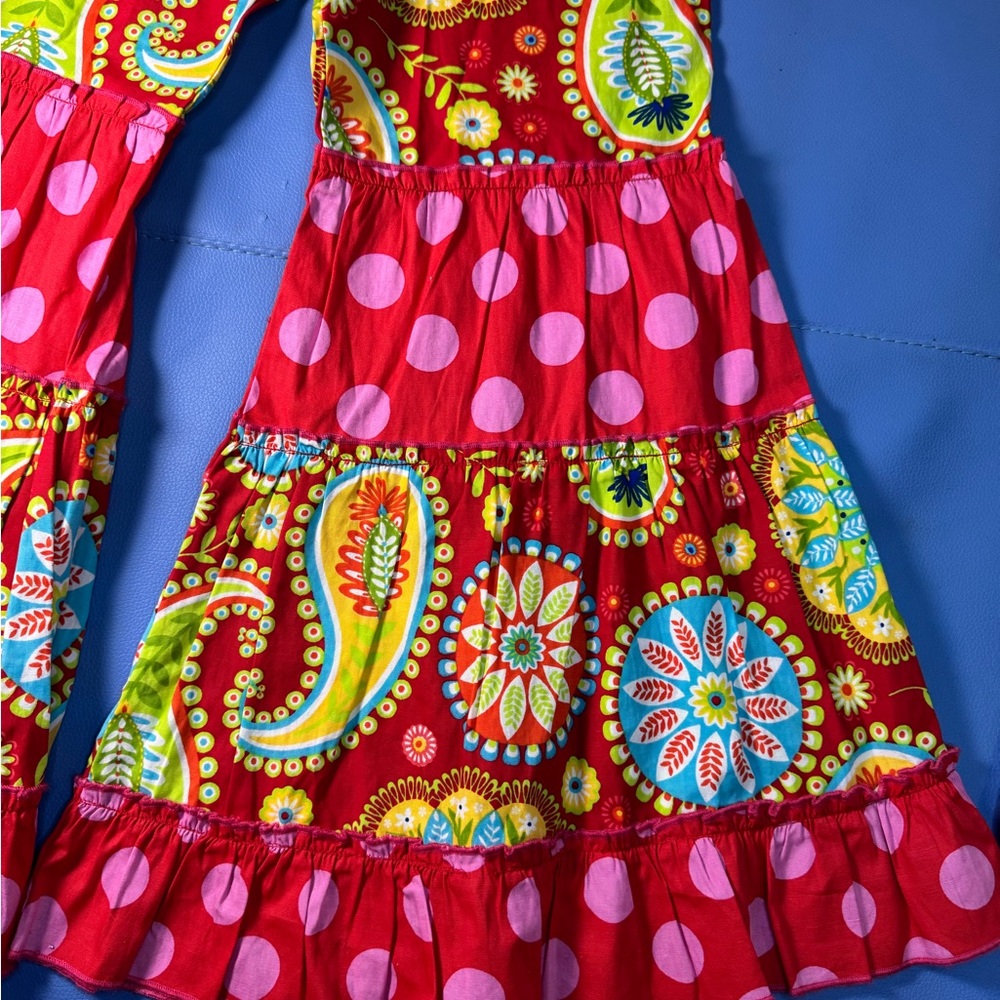 Mustard Pie pixie pant size 8 girls ruffles multicolor